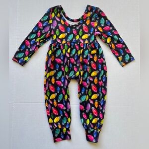 Christmas Lights Romper LS